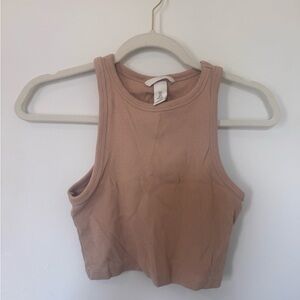 Women's Tan Crop Top